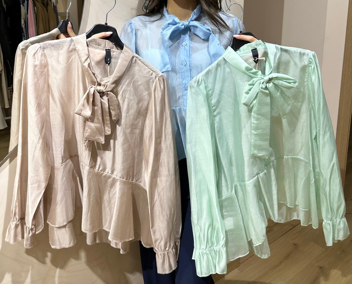 Camicia con volant