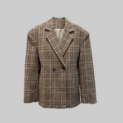 Giacca a quadri Oversize con Dettaglio sul Retro