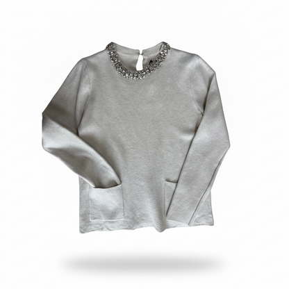 Maglioncino con collo gioiello