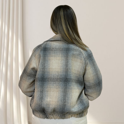 Bomber Jacket a Quadri Donna