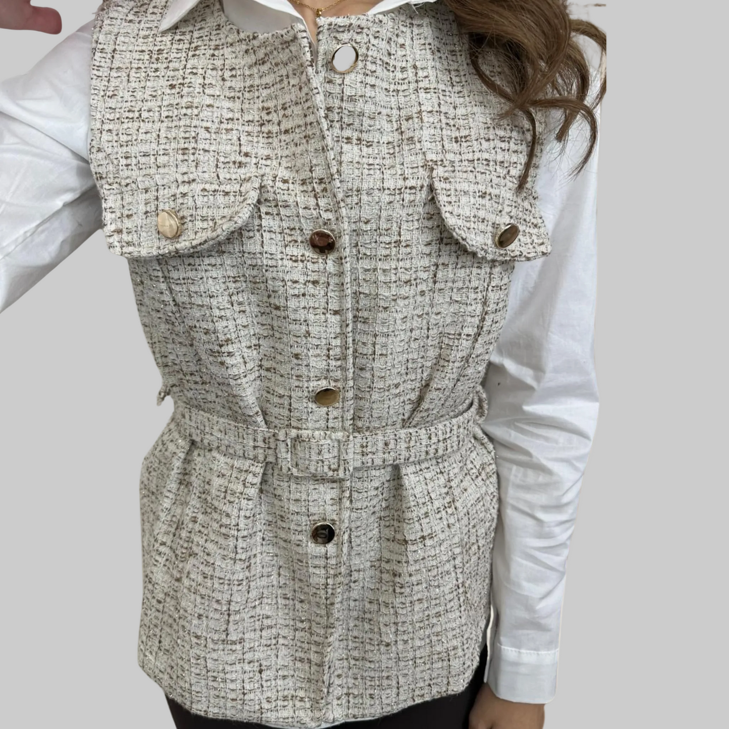Gilet con cintura