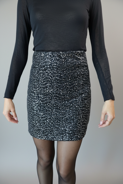 Gonna corta paillettes