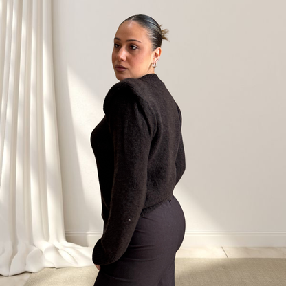 Maglione con Spalle Imbottite