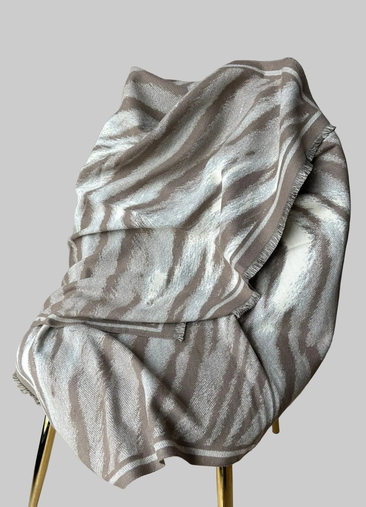 Maxi Sciarpa Stampa Zebrata