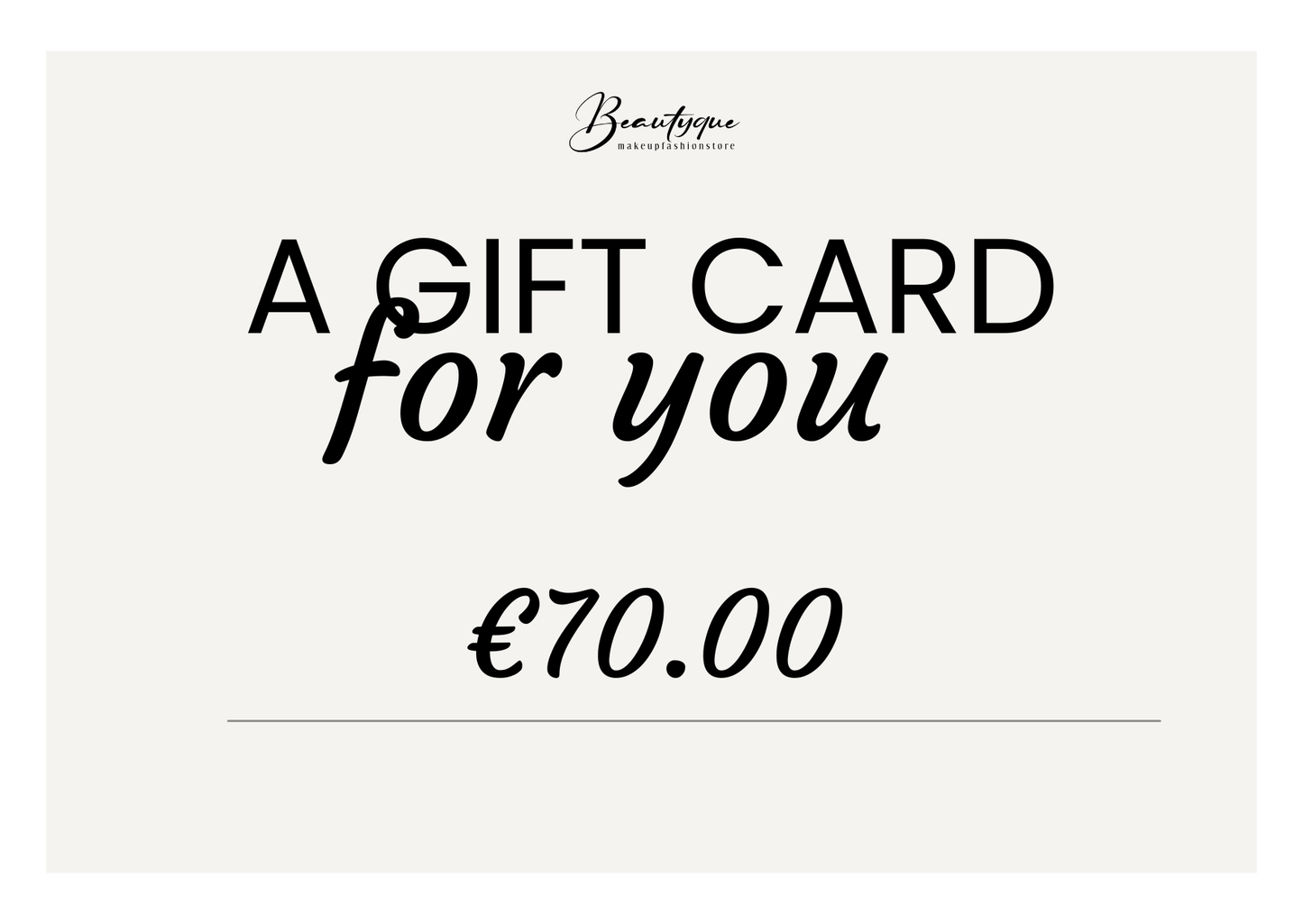 Beautyque Gift Card