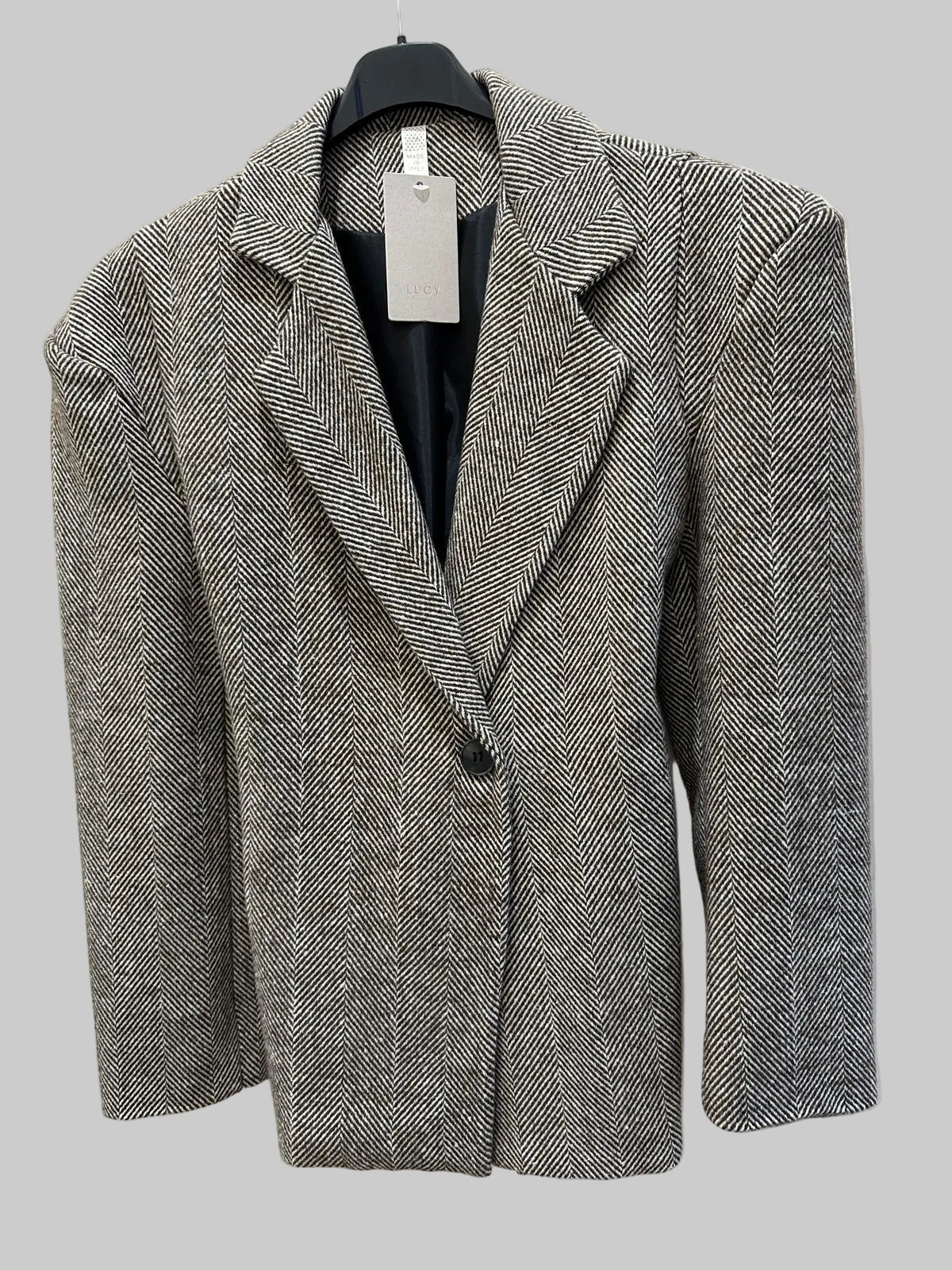 Giacca Oversize con Dettaglio sul Retro