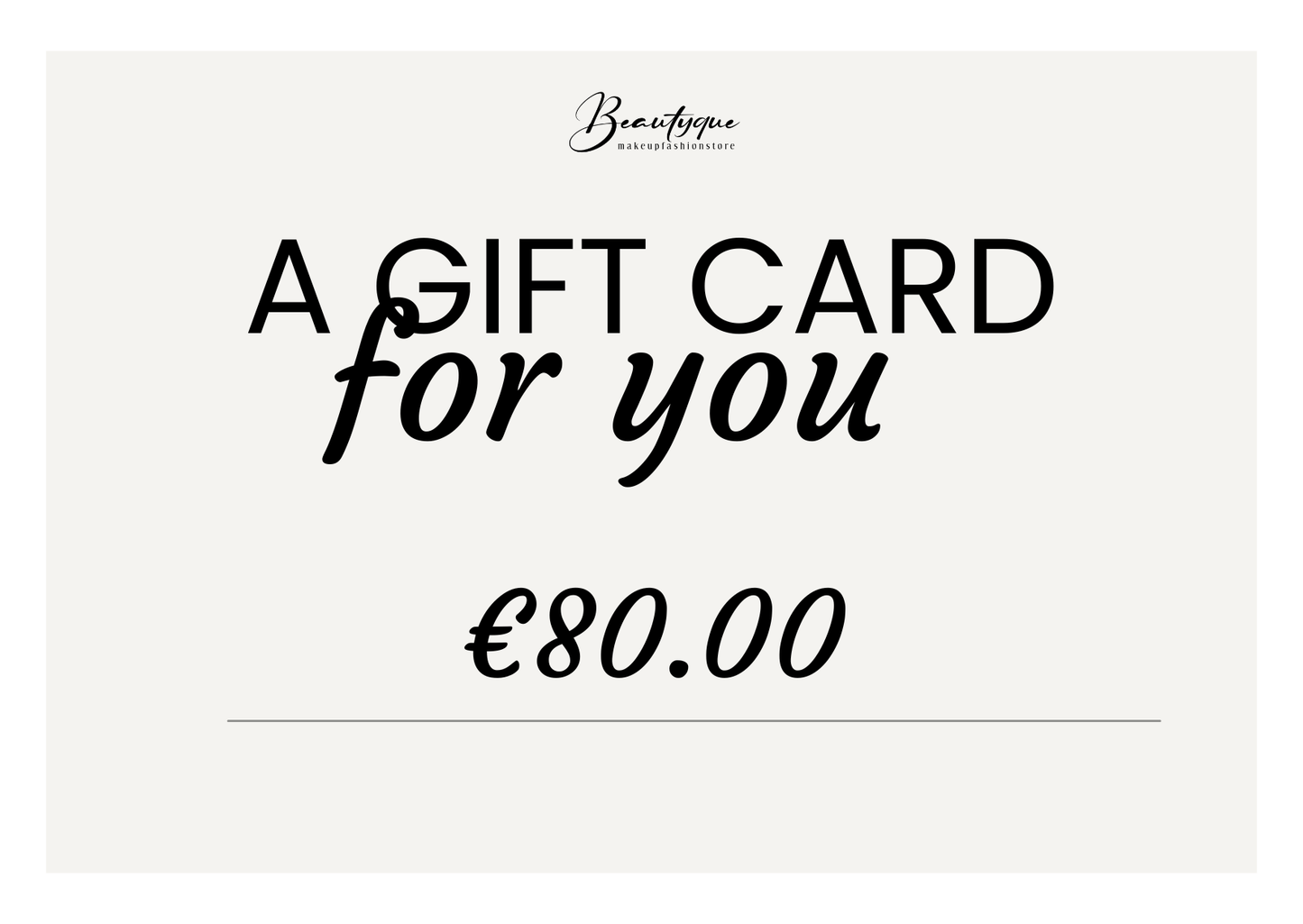 Beautyque Gift Card