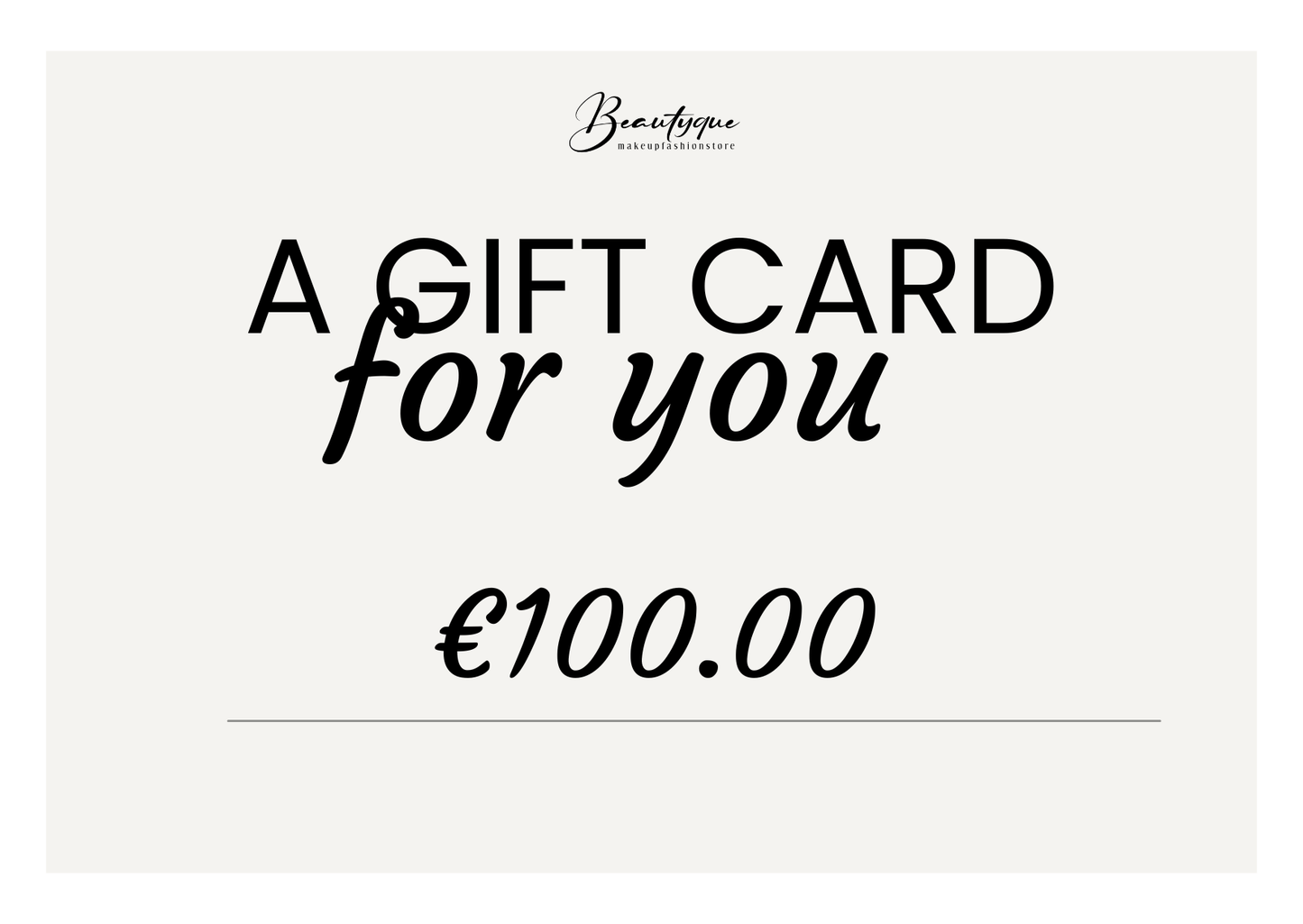 Beautyque Gift Card