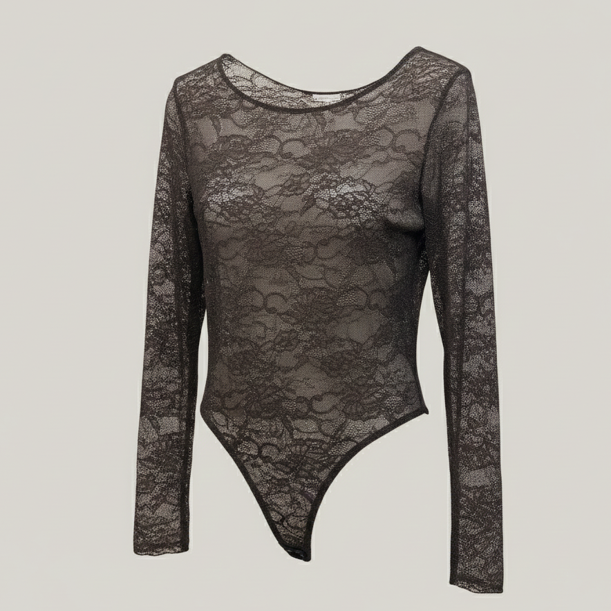 Body in pizzo velato