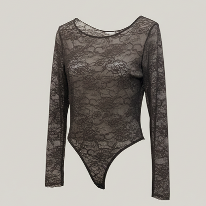 Body in pizzo velato