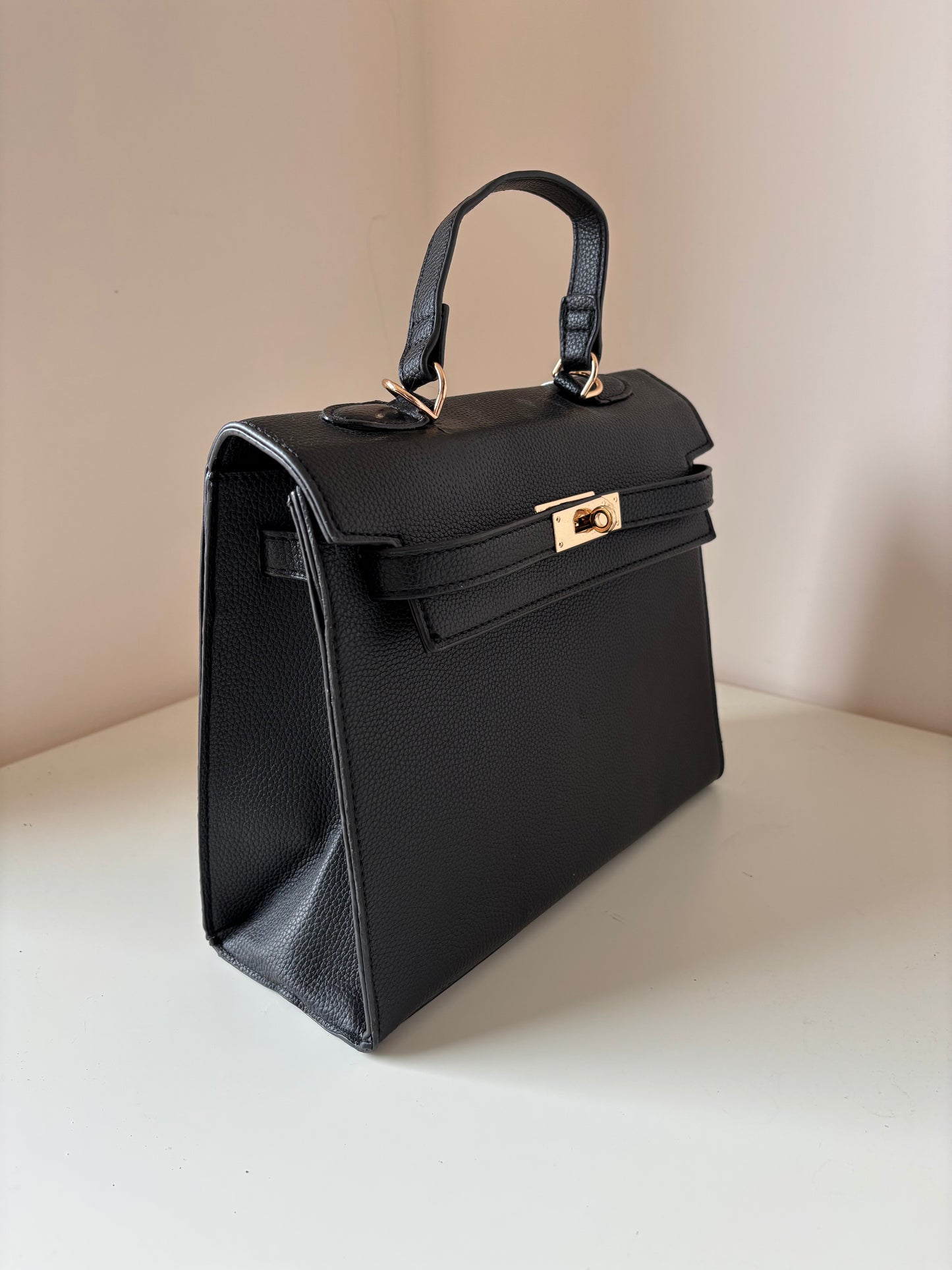 Borsa nera eco-pelle