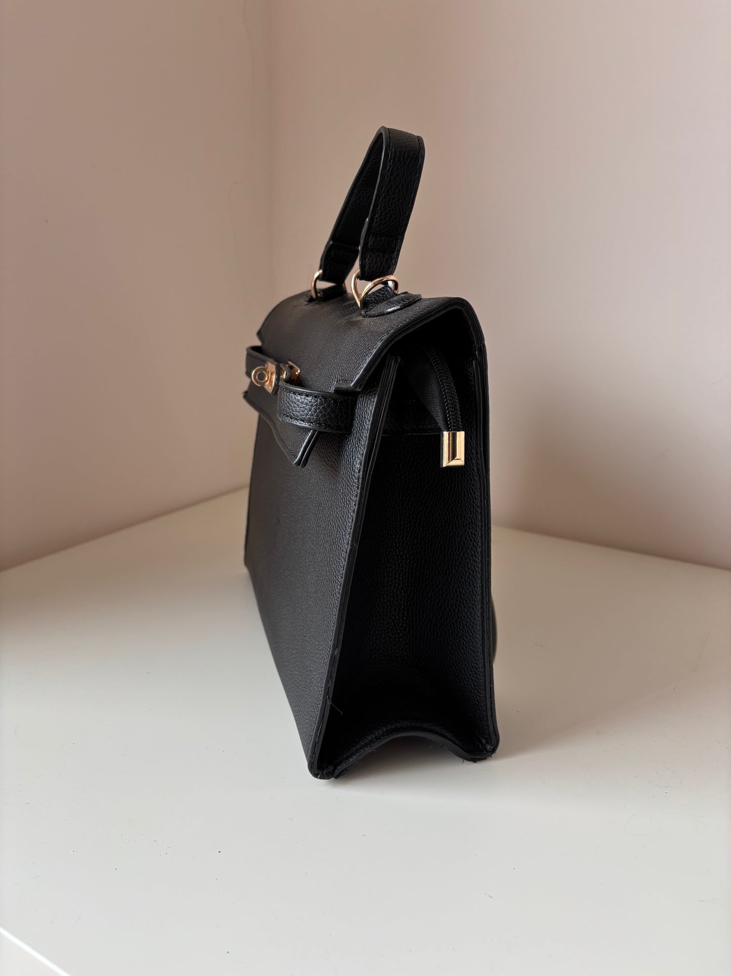 Borsa nera eco-pelle