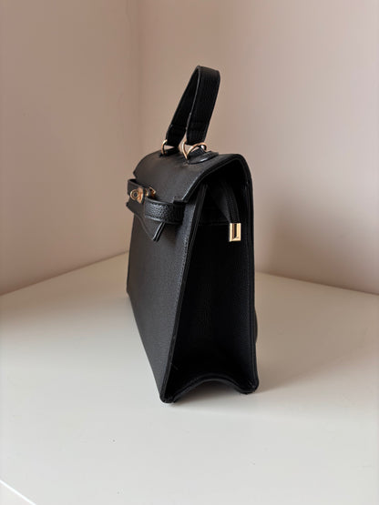 Borsa nera eco-pelle