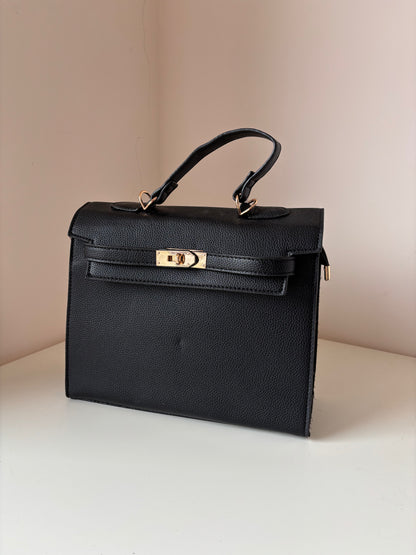 Borsa nera eco-pelle