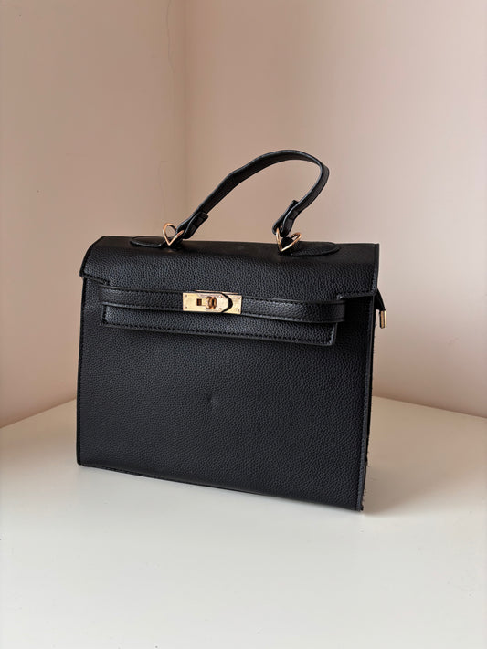 Borsa nera eco-pelle