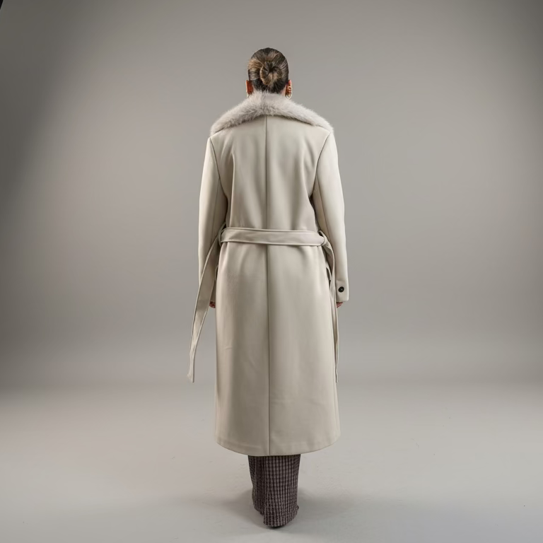 Cappotto con Eco-Pelliccia