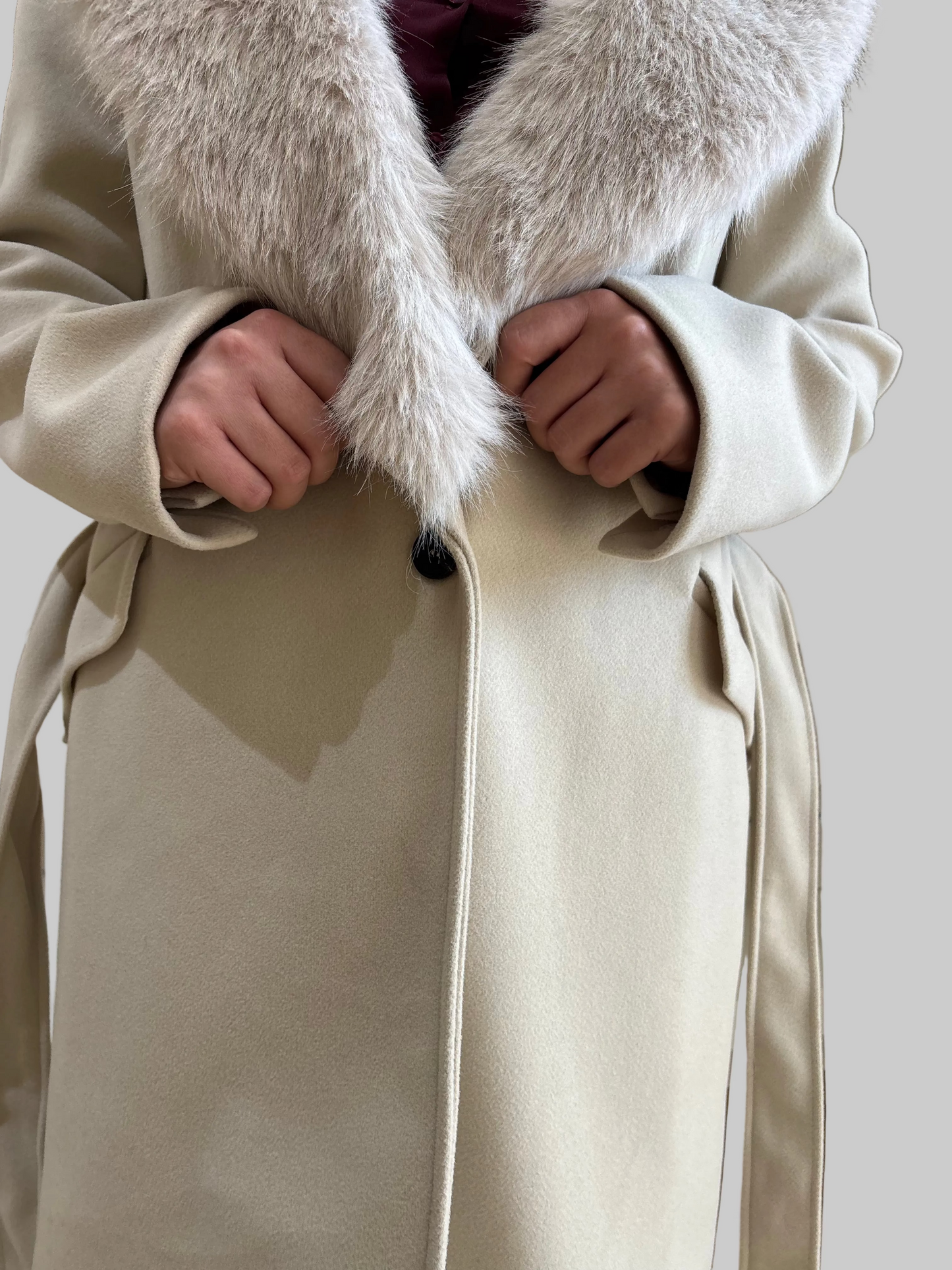 Cappotto con Eco-Pelliccia