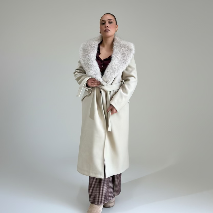 Cappotto con Eco-Pelliccia