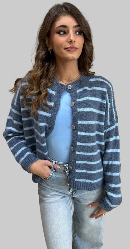 Cardigan a Righe