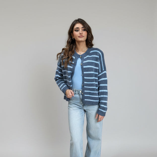 Cardigan a Righe