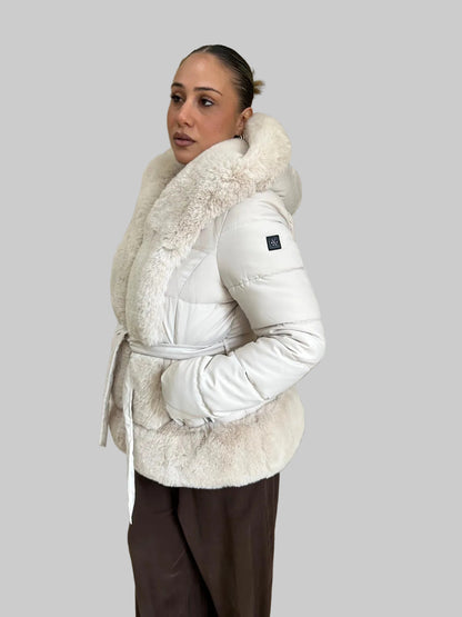 Piumino con Eco-Pelliccia