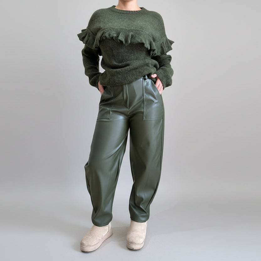 Pantalone Ecopelle Balloon