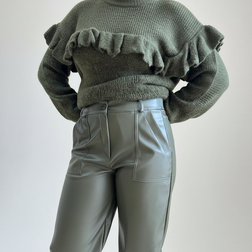 Pantalone Ecopelle Balloon