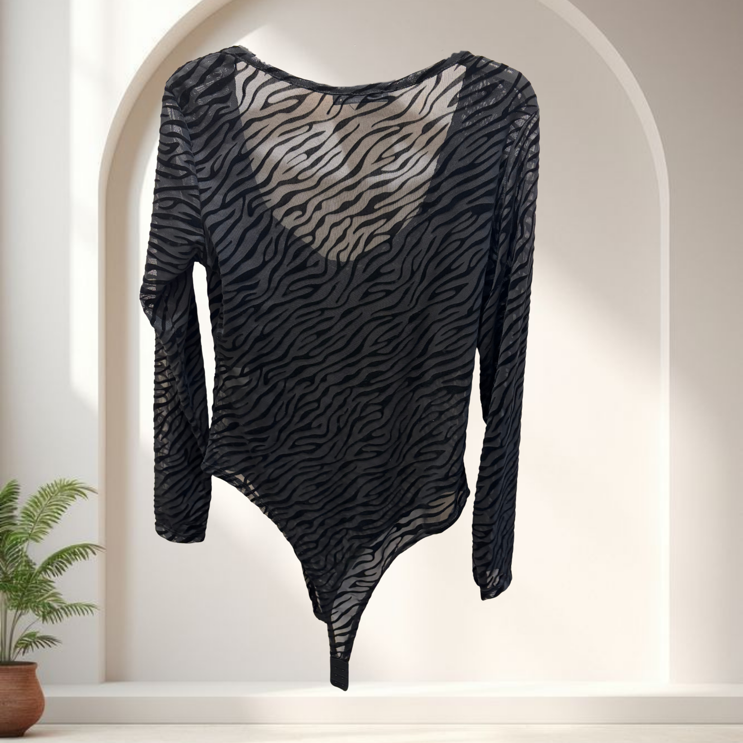 Body semitrasparente animalier