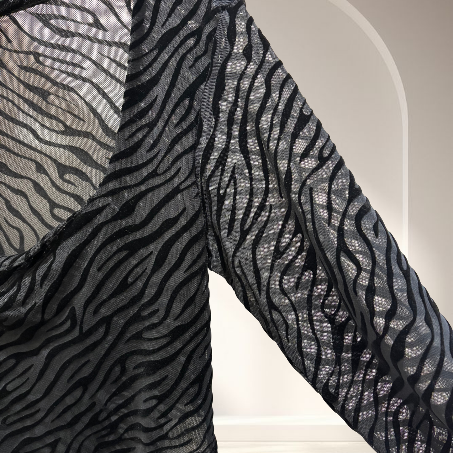 Body semitrasparente animalier