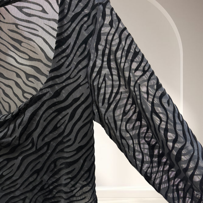 Body semitrasparente animalier