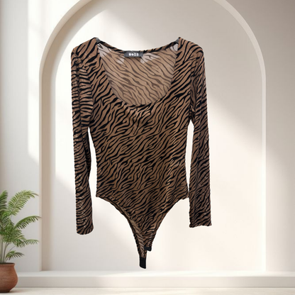 Body semitrasparente animalier