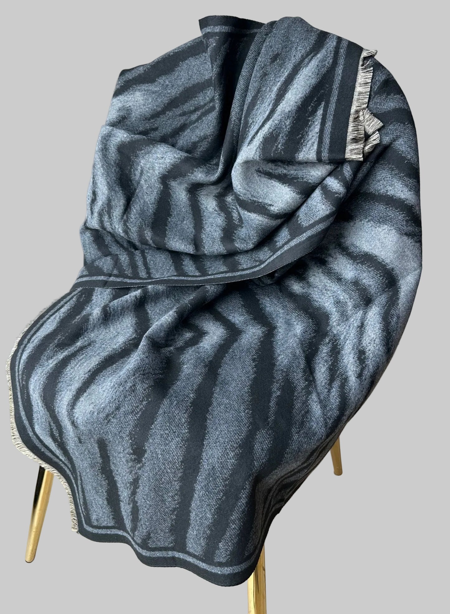 Maxi Sciarpa Stampa Zebrata