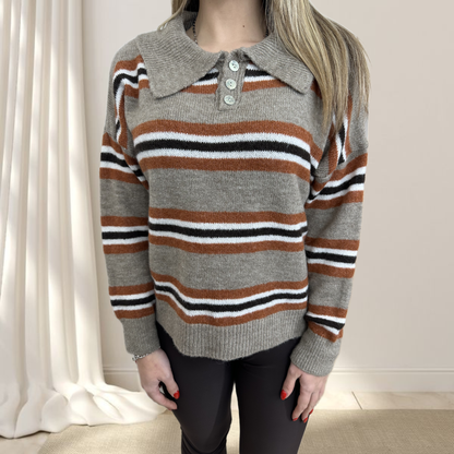 Maglioncino con colletto e bottoni