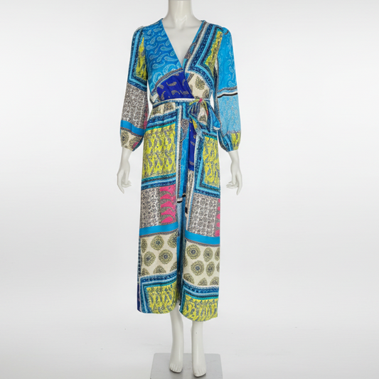 Professional ghost mannequin photo of long kimono dress Lumina