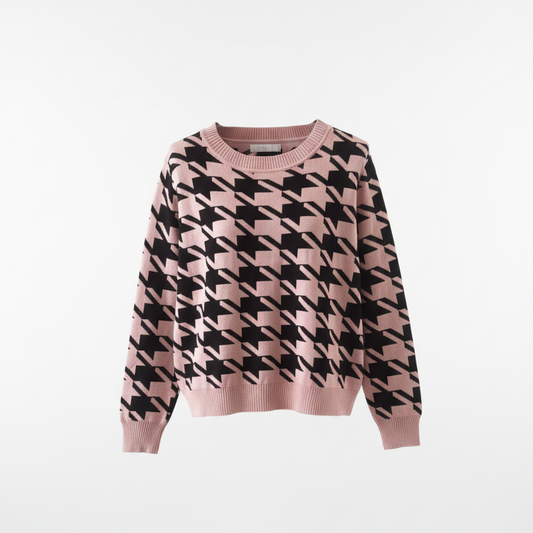 Professional ghost mannequin photo of long-sleeve sweater